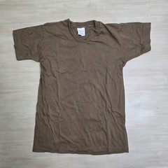 Vintage 80s U.S. Army Brown 436 Military Undershirt Union Underwear USA Sz Small