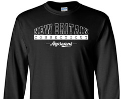 New Britain Connecticut State T-Shirt Long Sleeve Graphic Tee Unisex Apparel