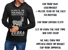 Ink Stitch Design Your Own Custom Printed Men Triblend Hoodie T-shirts