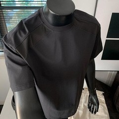 Short Sleeve Men’s T-Shirt with Mesh Shoulders – Quick Dry Breathable US Style