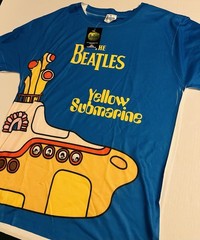NWT Beatles Yellow Submarine Polyester T-Shirt MEDIUM Music Rock Band Album NEW