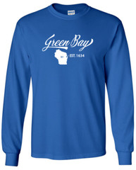Green Bay Wisconsin State T-Shirt Long Sleeve Graphic Tees Unisex apparel