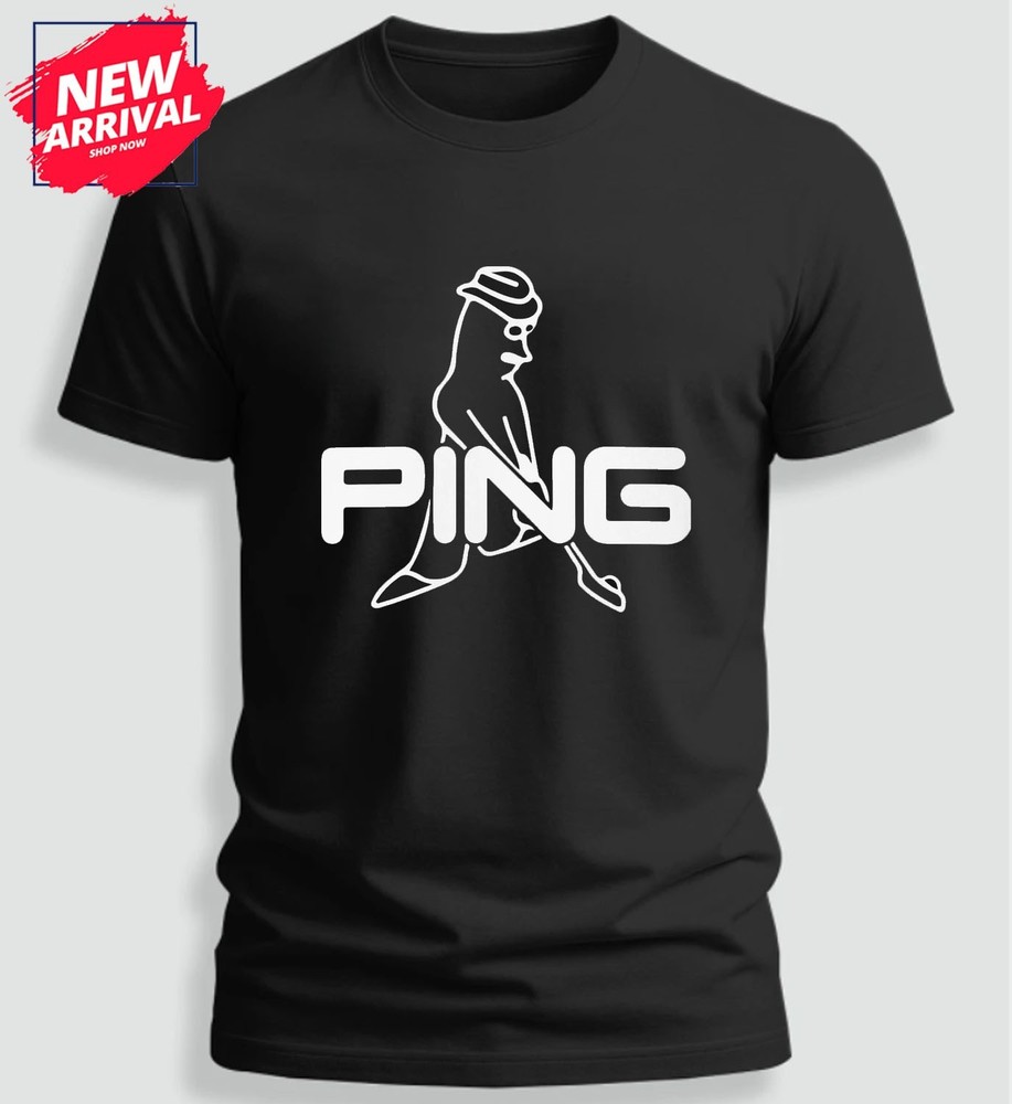 Ping Golf-Inspired Logo Heavy Cotton T-Shirt – USA Size