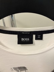 BOSS Hugo Boss Men’s Pima Cotton Jersey Graphic Logo LS Crewneck T-Shirt M