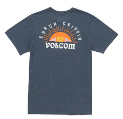 VOLCOM Sunshiney Daze Short Sleeve T-Shirt sz XL X-Large Navy Heather Modern Fit