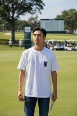 PGA Tour White Pocket Logo T-Shirt