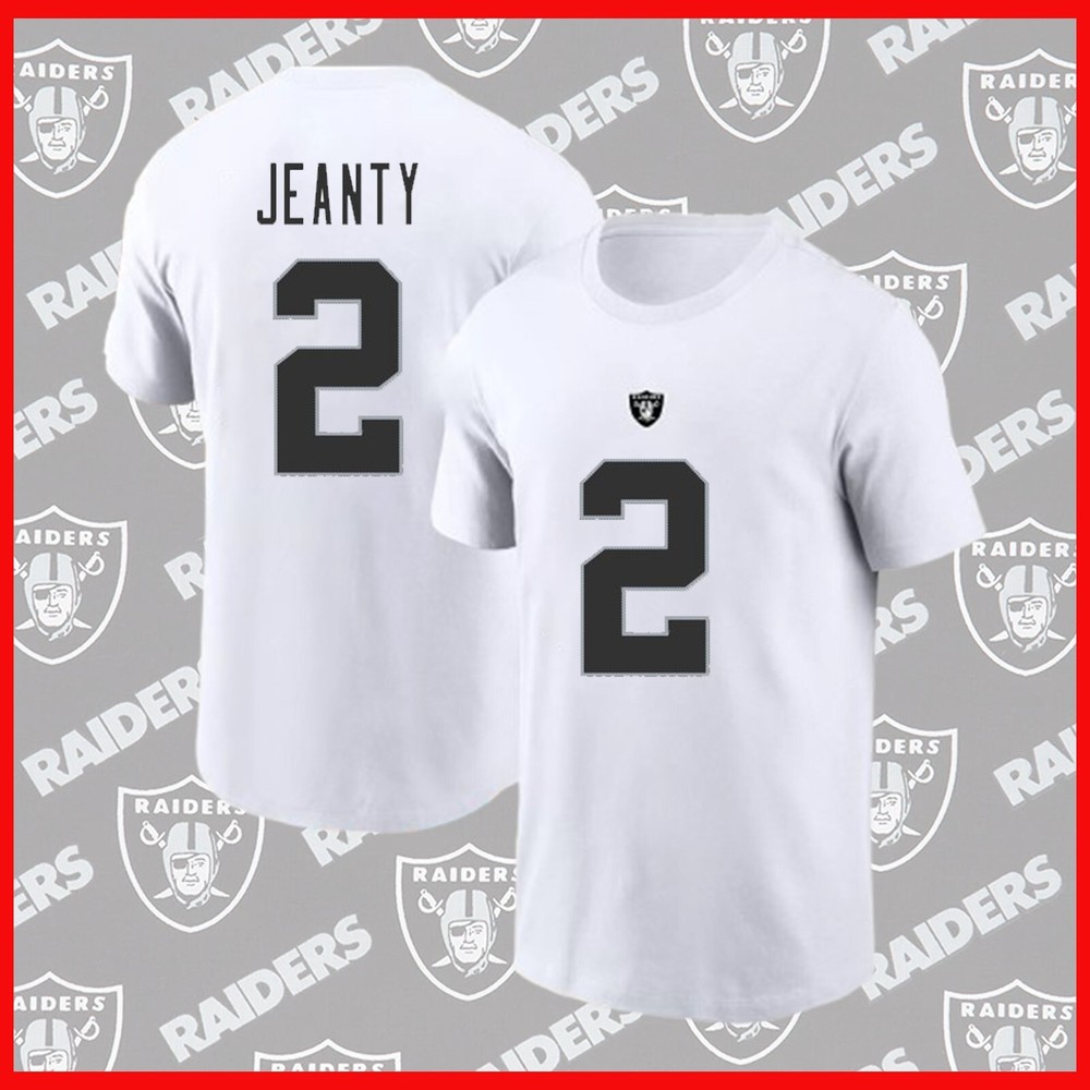 HOT!!! Ashton Jeanty #2 Las Vegas Raider 2025 Player Name & Number Fast Shipping