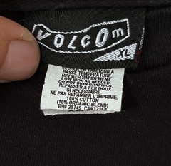 Volcom Stone Men’s Black And Rainbow Colors Graphic T-Shirt-Size XL