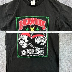 Backwoods Cheech & Chong Up In Smoke Suna T-Shirt Mens Large Black Graphic Print