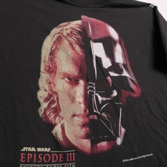 Star Wars Episode III Revenge Sith Anakin Skywalker Darth Vader Movie Tee XL