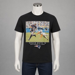 Drake Maye New England Patriots Black NFL Flashback Week 2 T-Shirt – Small