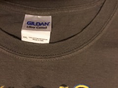 FORMULA 1 GILDAN Short Sleeve T-Shirt Sz 4XL Gray, Blue, Yellow