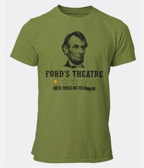 Abraham Lincoln Funny T-shirt Sarcastic Humor Ford’s Theatre Review T-shirt