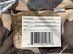 Habit Blue Springs River Shirt Mens Short Sleeve Camo Size S New With Tags
