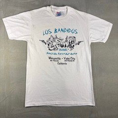 Vintage Los Bandidos Mexican Restaurant Yuba City CA Hanes T Shirt USA M