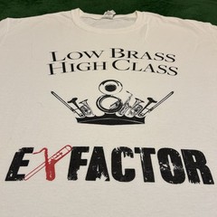 Vintage Low Brass High Class Band Orchestra T-Shirt Ex Factor Size Large L
