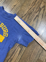 Vintage 60s 70s Sandburg High School Phys. Ed. Blue/ Yellow T Shirt Size Medium