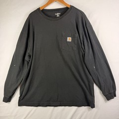 Carhartt Shirt Men’s XL Gray Original Fit 100% Cotton Long Sleeve Pocket K126