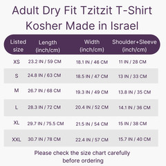 NEW Dry Fit Tzitzit T-Shirt, Sweat Free Tallit Katan Kosher Tzitzis Mesh T Shirt