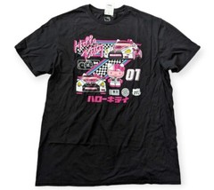 Sanrio Hello Kitty Tokyo Speed Racer 01 Black Hybrid T-Shirt Adult Unisex XL NWT