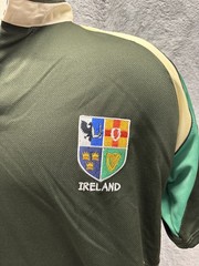 Vintage Y2K Ireland Four Provinces Rugby Shirt Olive Green Live For Rugby L