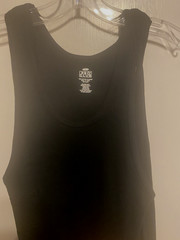 Pro Club (2 pack) of Men’s Tank Tops Cotton Ribbed Black Slim SIze Large NWOT