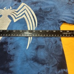 Venom Marvel Spider-Man 3 Blue Silver Foil Tie-Dye T-Shirt Men’s Small Movie
