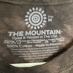The Mountain Brown Elephant Print Tee, M
