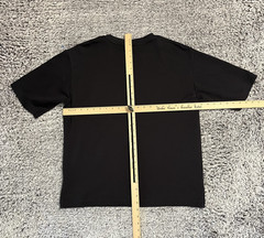 Uniqlo AIRism Shirt Adult Large Black Short Sleeve Dark Wash Activewear Outdoor