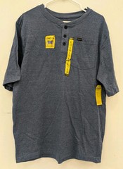 Stanley Workwear T-Shirt L | Blue Stretch Pocket Work Gear Short Sleeve NWT