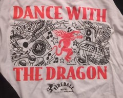 Fireball Whiskey Dance With The Dragon Limited Baseball Jersey Size L, Large