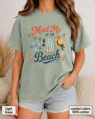 Meet Me at the Beach Shirt, Comfort Colors Coastal Summer Tee, Beach Gift
