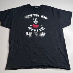 Christian Rose Born To Hurt Graphic T-Shirt Mens XL Black Gildan Ultra Cotton