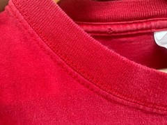 Anvil Sesame Street Elmo Men’s Women’s T Shirt Cartoon Tee Red Size Large