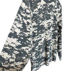 MIL-TEC Camo Long Sleeve T Shirt Adult Medium Military Tactical Woodland
