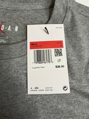 Nike Air Jordan Men’s Gray T-Shirt Jumpman Circle Logo Sz Large NEW HJ2338-091