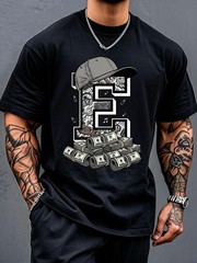 Men’s Fashion Graphic T-Shirt Casual Streetwear Sport Trend Tee