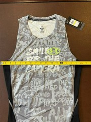 Under Armour Gray Black Smile for the Camera Sleeveless Compression Tank Top M