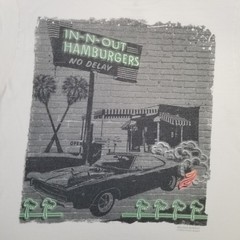 In-N-Out Burger T-Shirt Unisex Size Small White 2023 California Classic Car