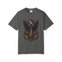Gothic Espresso Raven T-Shirt Graphic
