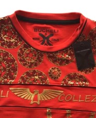 Men’s Bucheli Cotton T Shirt,Italian Style,Slim Fit,Stretch S M…..A1.A
