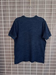Pure Blue Japan Knitted Henley T-Shirt Mens Size 3 or M/L Syoaiya Indigo Rare