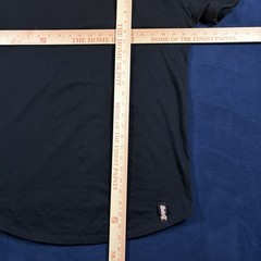 UndrDog Hemp Mens Curved Hem T Shirt Black First Gen Athletic Fit Tee V1 Size L