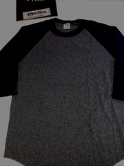 Shaka Active Baseball Raglan Shirtl 3/4 Sleeve Cotton Blend sz:S-2X