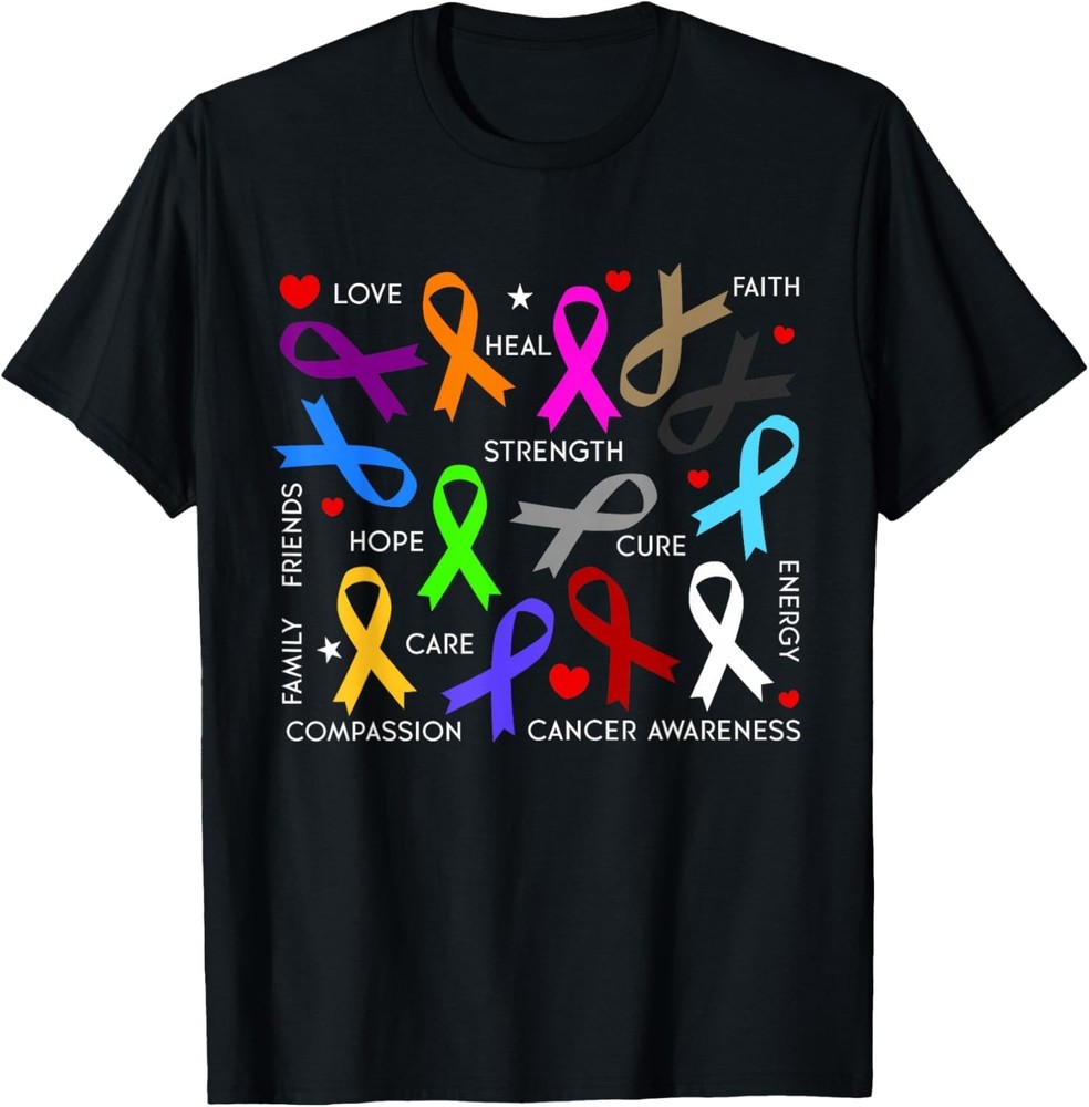 Cancer Awareness – Fight Cancer Ribbons Gift Unisex T-Shirt