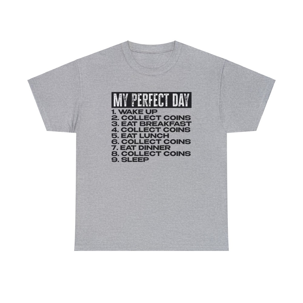 Coin Collection Coins Collecting Collector Shirt Gifts Tshirt Tee Crew Neck Men
