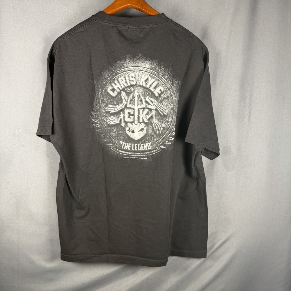 Chris Kyle T Shirt 2XL The Legend Black Navy Seal American Sniper XXL Foundation