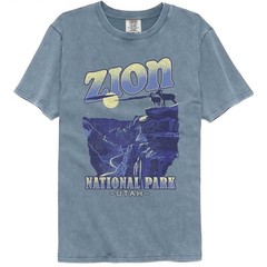 ZION National Park UTAH Adult T-Shirt GOATS New Official Blue Jean Comfort Color