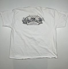 Cayman Islands Caribbean Pirates Shirt Mens 2XL White Del Sol Skull Graphic Tee