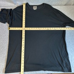 Champion Long Sleeve T-Shirt Black Garment Dye Embroidered Logo Mens Size XL NEW